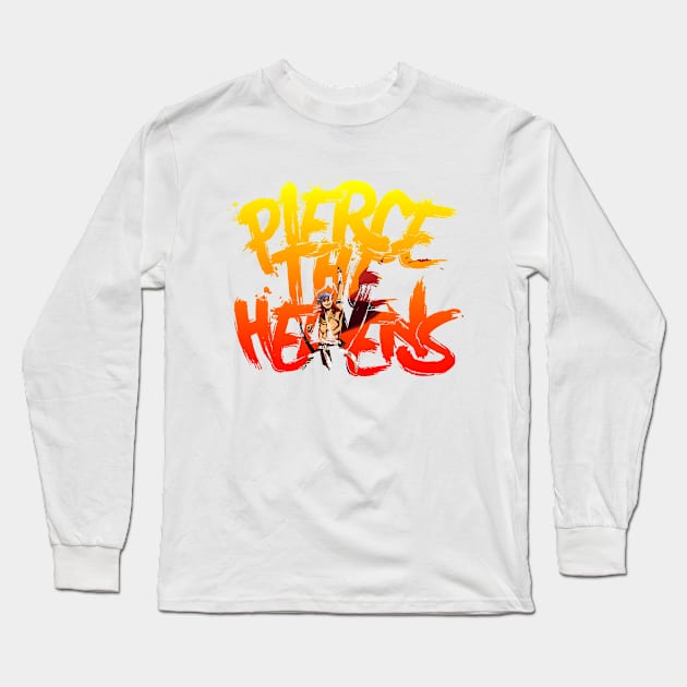 PIERCE THE HEAVENS Long Sleeve T-Shirt by idkartist